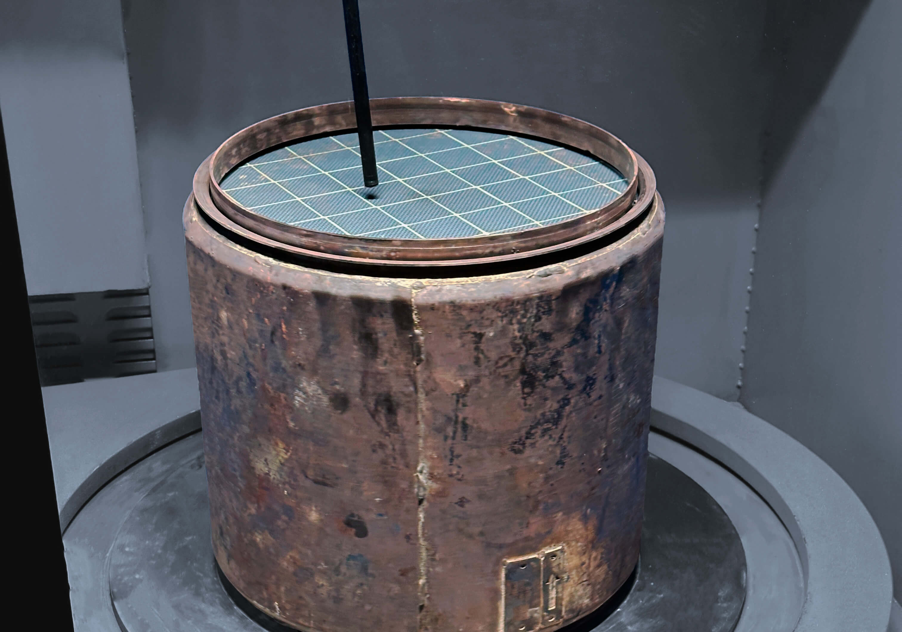 Filtro en proceso de limpieza